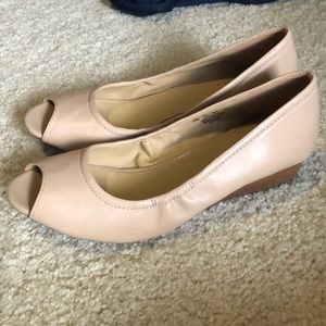 Naturalizer Open Toe Wedge Shoes 7.5